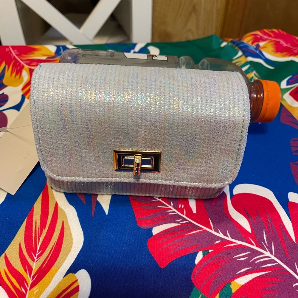 ❌sold❌ Blue iridescent mini purse